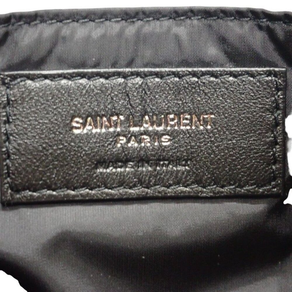 Saint Laurent LE 5 A7 Crossbody Fabi1 Shoulder Bag Nylon Black - Picture 9 of 10